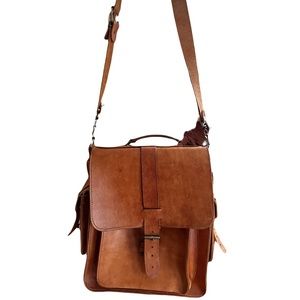 Vintage leather satchel